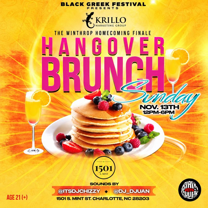 Hangover Brunch flyer